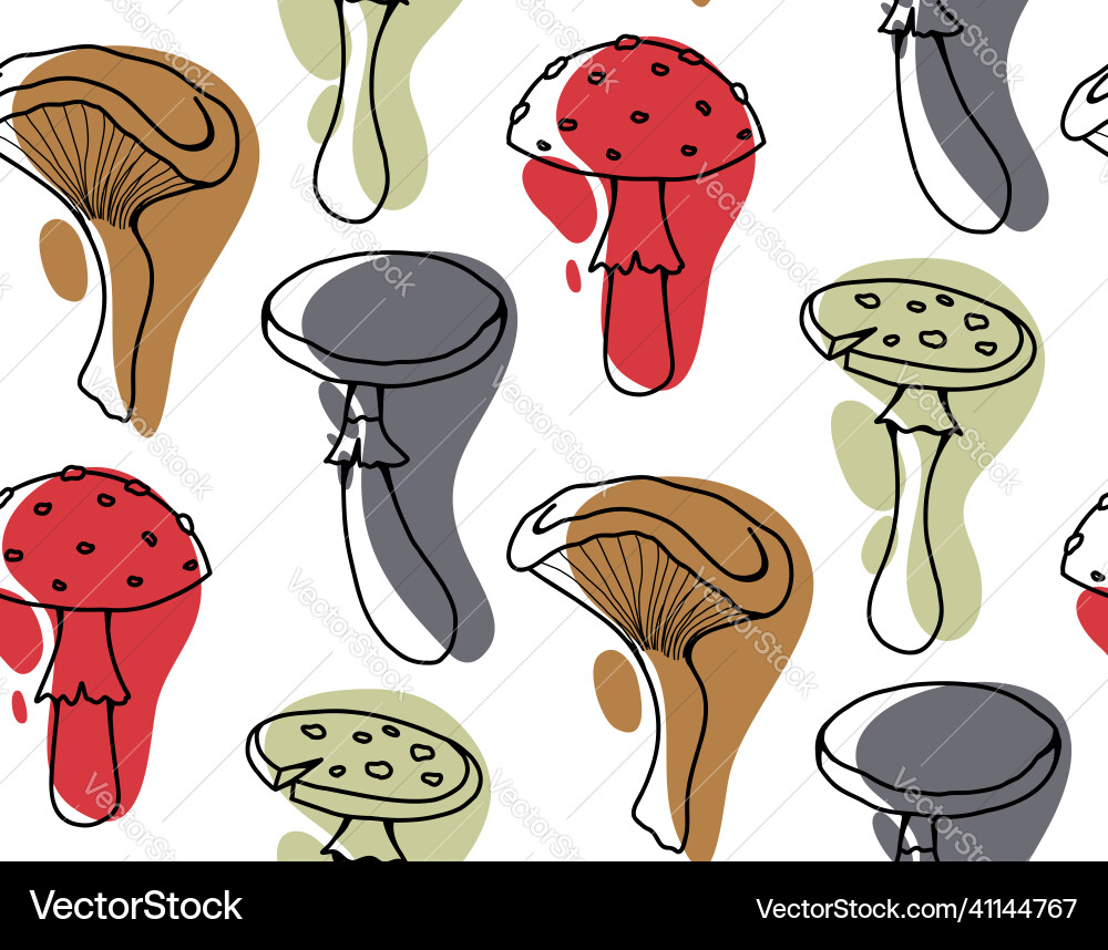 Seamless pattern with stylized sketches Seamless pattern with stylized sketches vector image