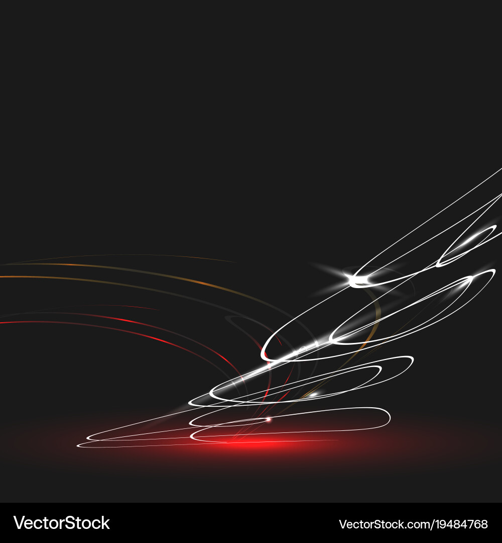 Abstract form glow effect concept vector image