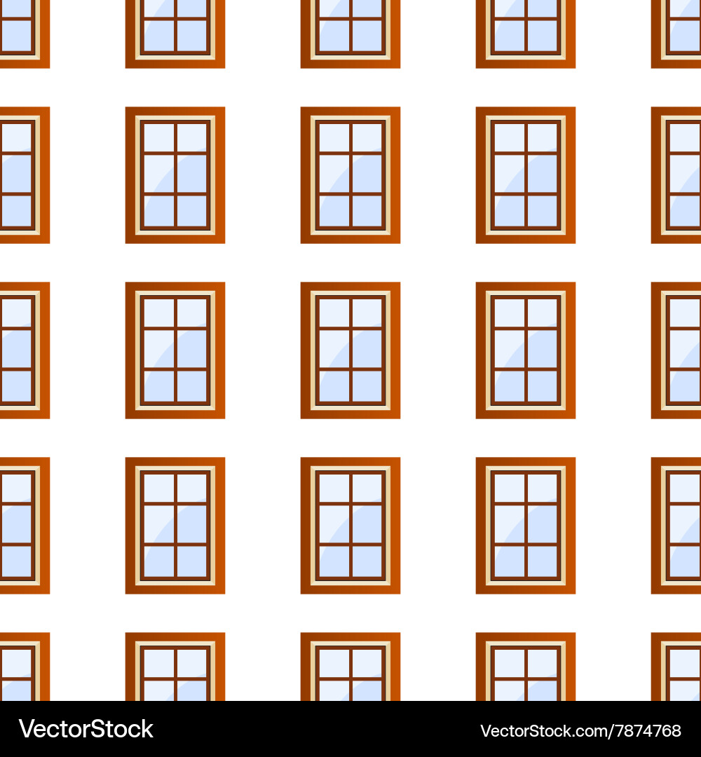 Building windows seamless vector image
