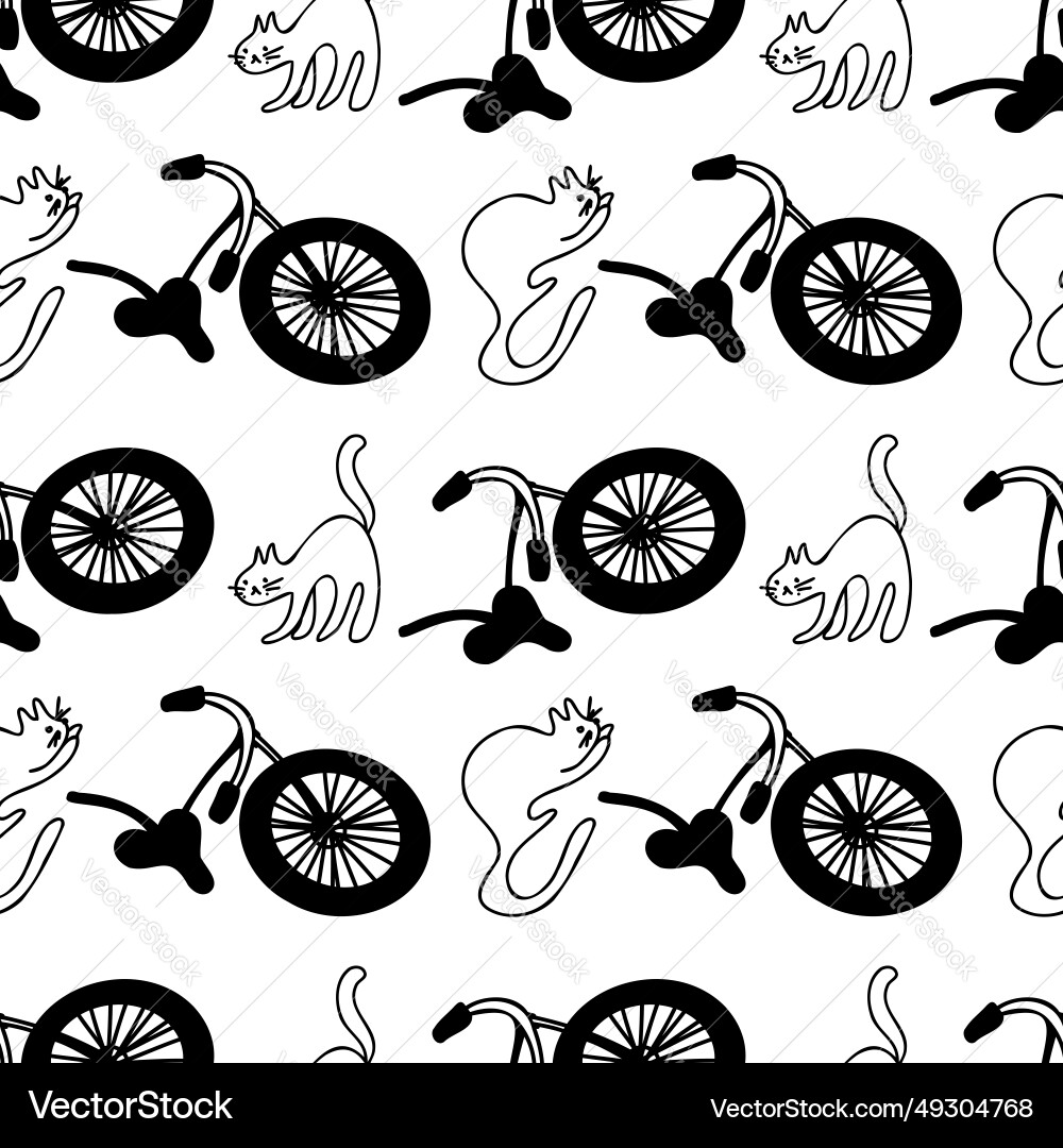 Doodle seamless pattern with broken Vector Image