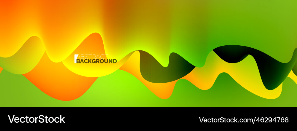 Dynamic liquid waves abstract background Dynamic liquid waves abstract background Vector Image