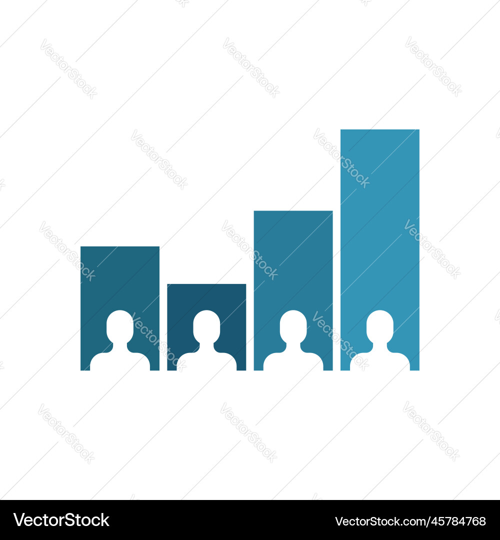 Exit polling icon in flat style ballot results Exit polling icon in flat style ballot results vector image