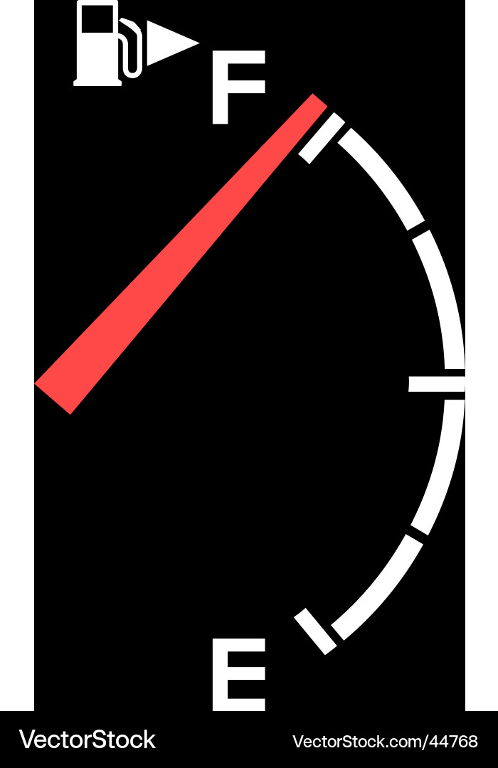Gasoline Meter Display Vector Image