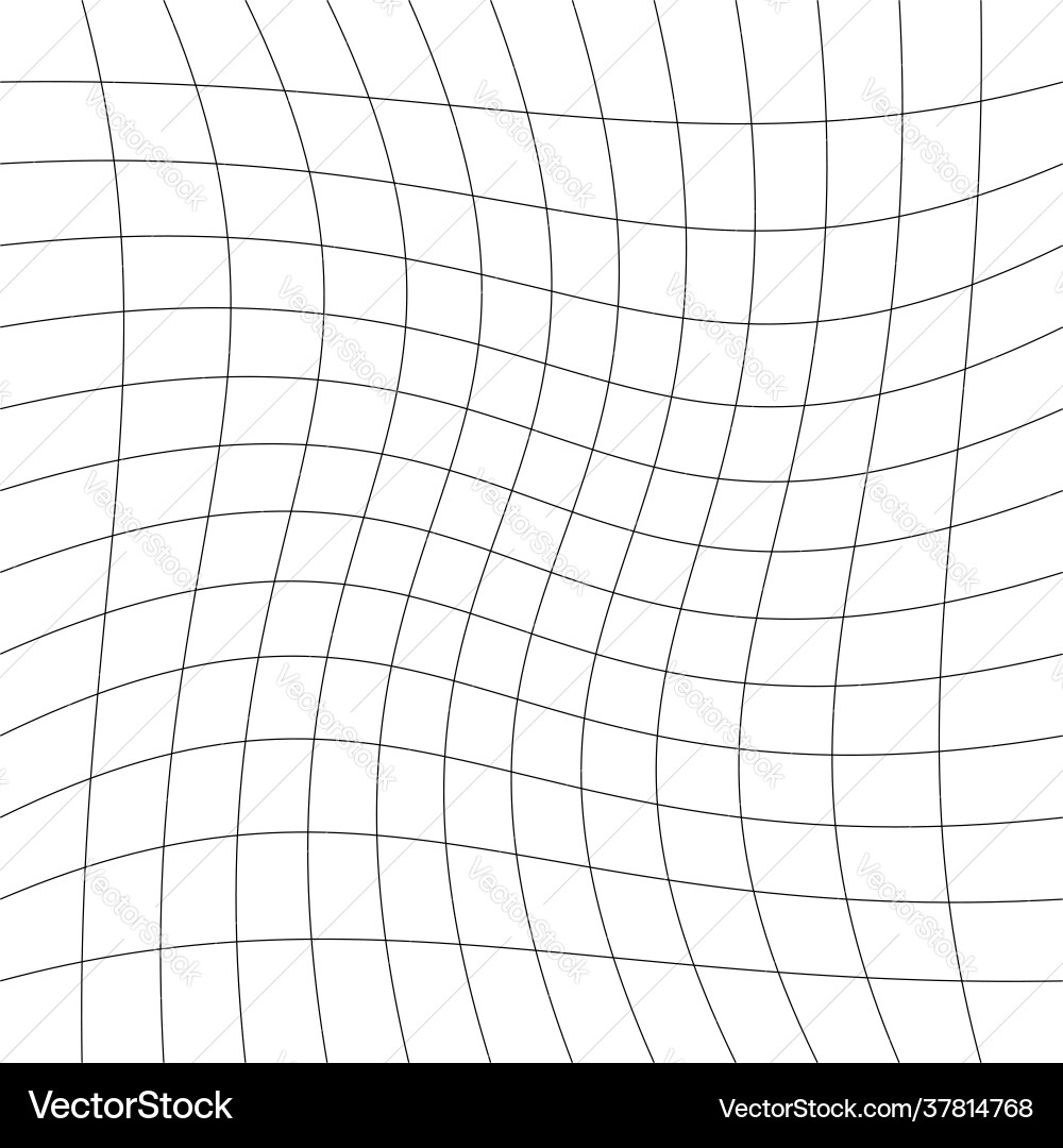 Grid mesh lattice grating with distort deform Grid mesh lattice grating with distort deform vector image