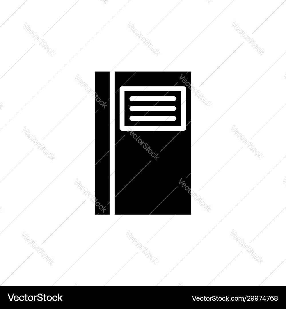 Notebook icon isolated eps10 Notebook icon isolated eps10 vector image