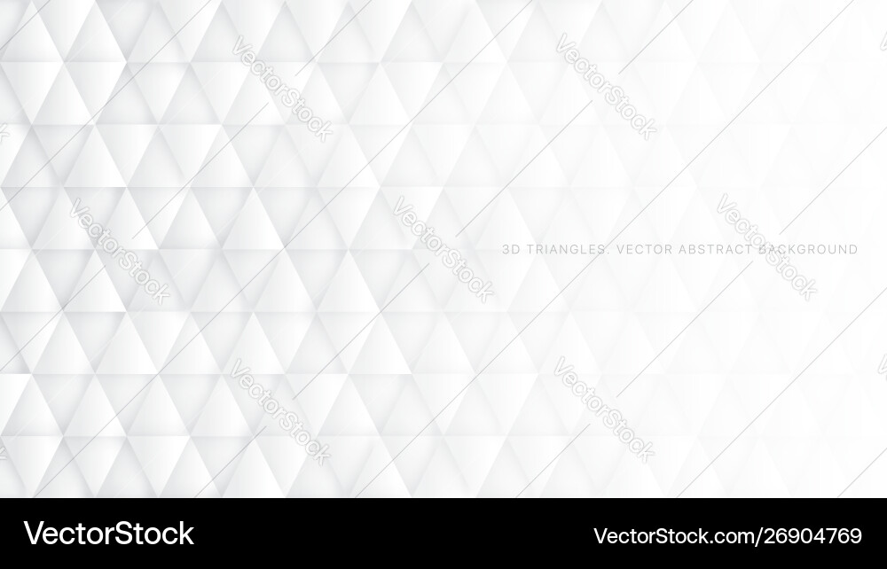 Abstract 3D Triangle Background Vector Image