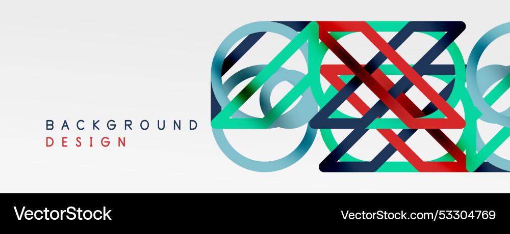 Abstract background - colorful circle lines Abstract background - colorful circle lines vector image