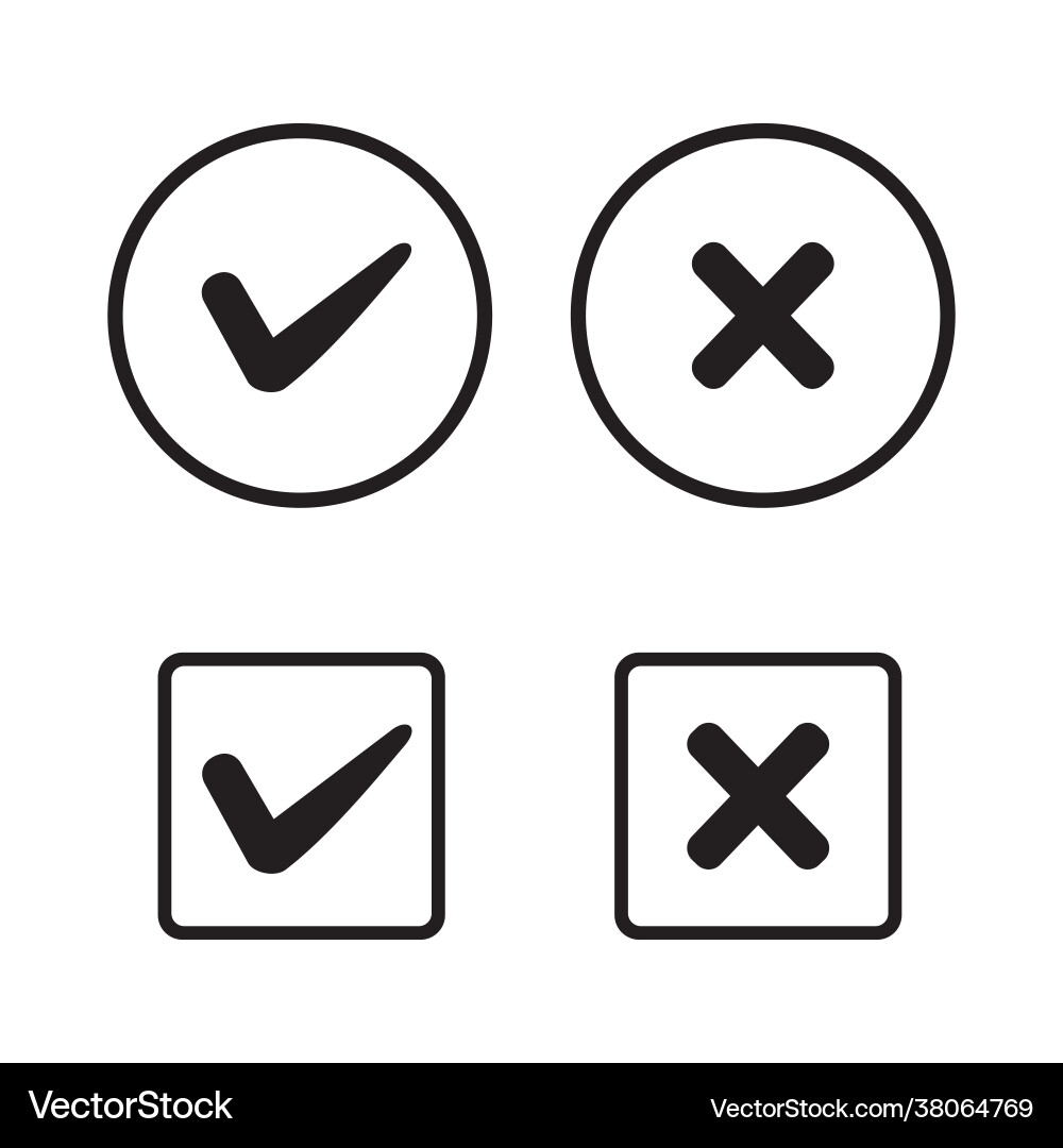 Checkmark icon for web and app Checkmark icon for web and app Vector Image