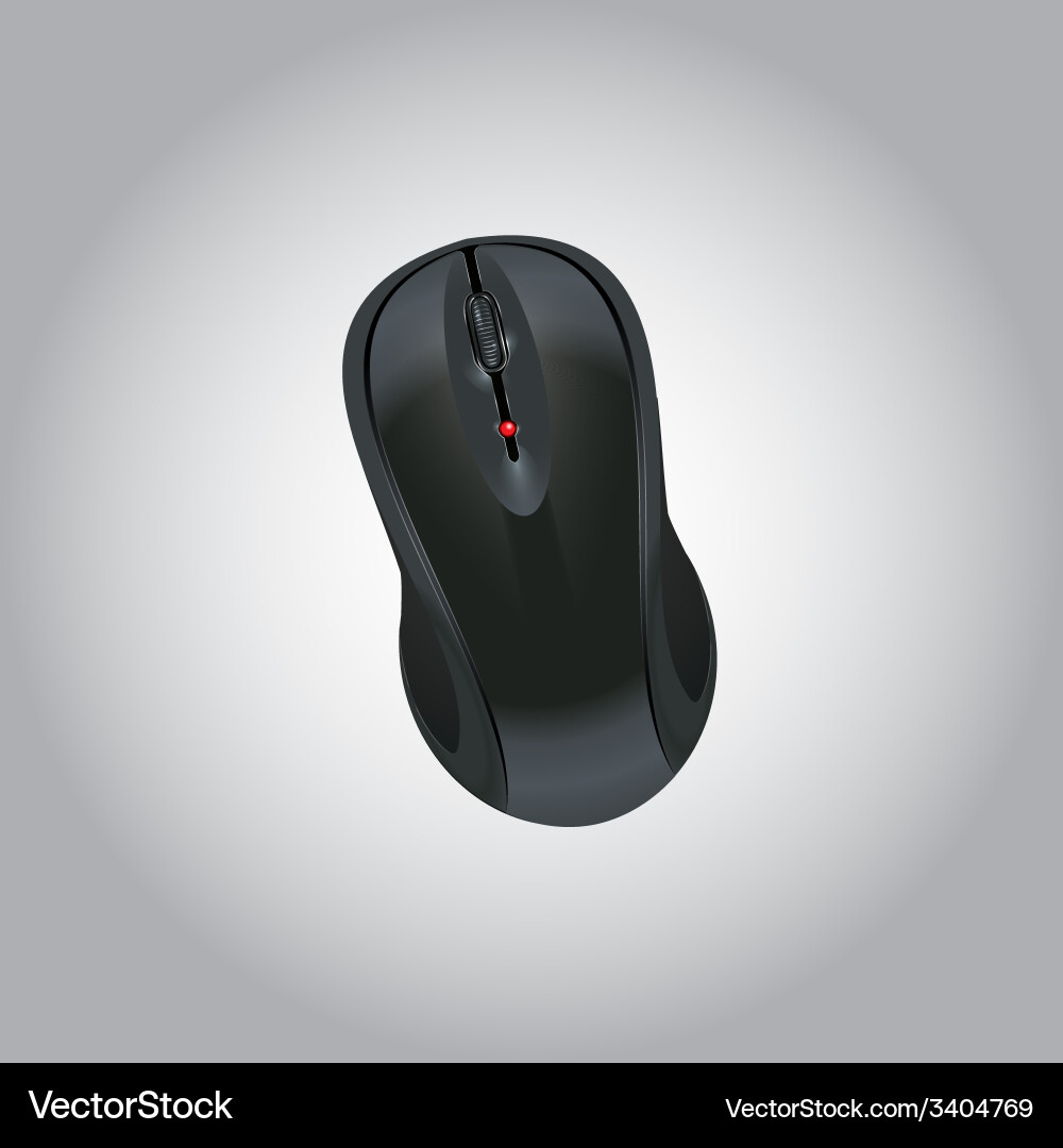 Computer mouse icon wireless realistic image Vector Image