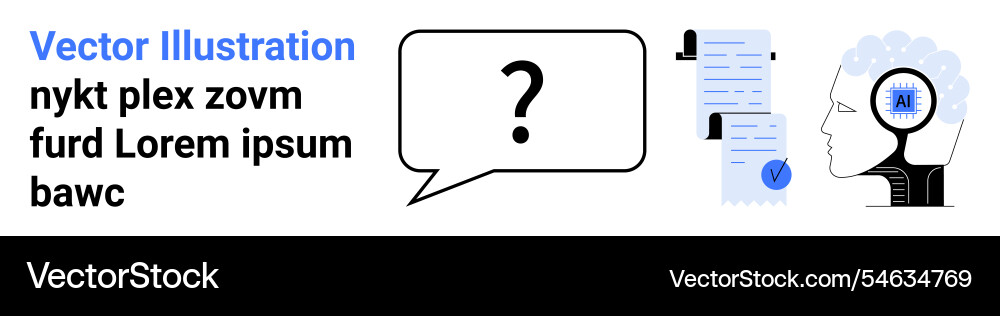 Conceptual image of text analysis and artificial Conceptual image of text analysis and artificial vector image