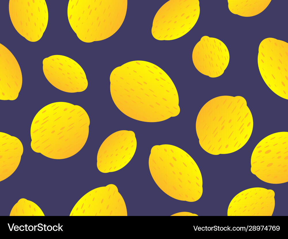 Lemon seamless pattern yellow gradient Lemon seamless pattern yellow gradient Vector Image