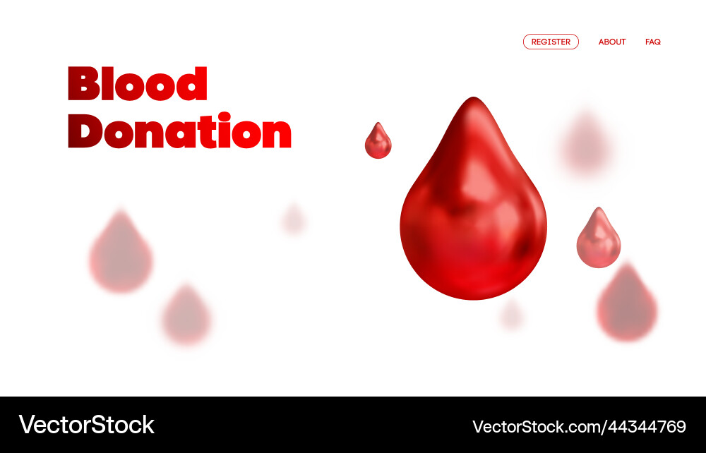 Red blood cells donation health care Red blood cells donation health care vector image