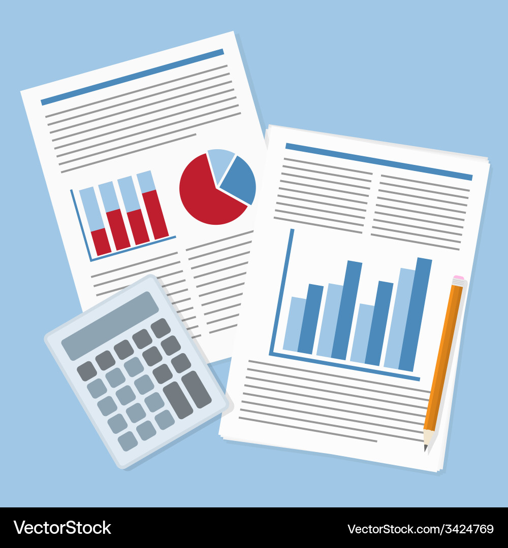 Report analysis Royalty Free Vector Image - VectorStock