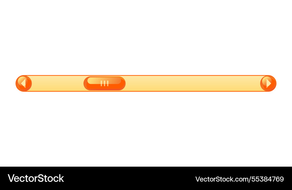 Scroll bar slider ui horizontal Scroll bar slider ui horizontal vector image