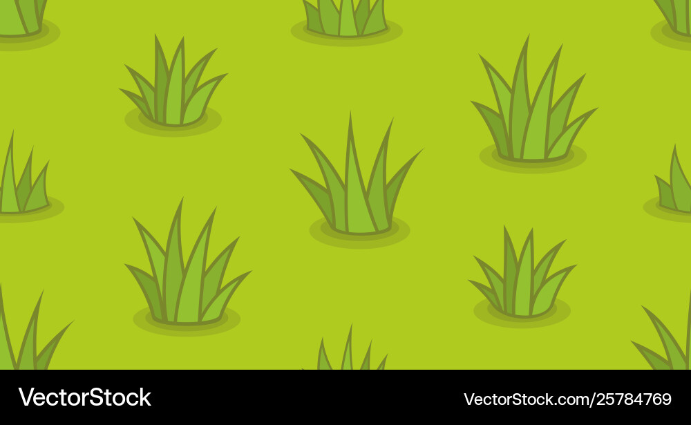 Seamless pattern with grass vector image