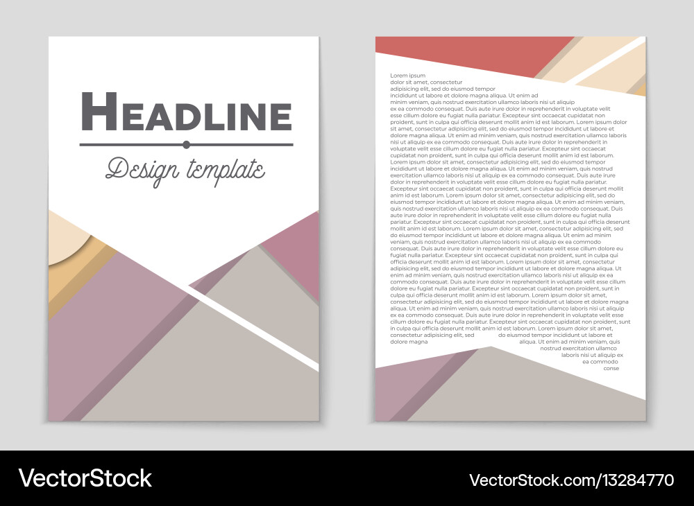 Abstract layout background set for art Vector Image