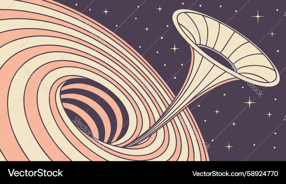 Abstract swirling vortex pattern design Vector Image
