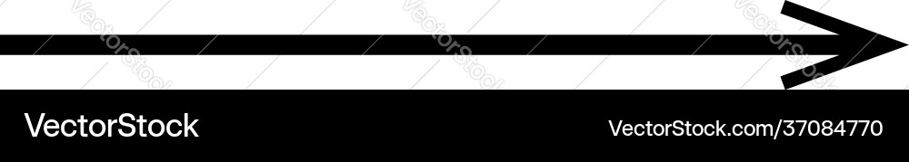 Black arrow pointing right shape element Black arrow pointing right shape element vector image