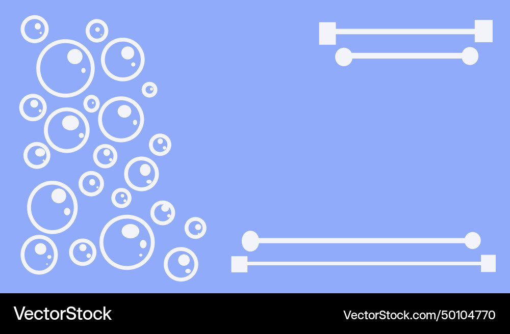 Blue abstract background with balls pattern Vector Image
