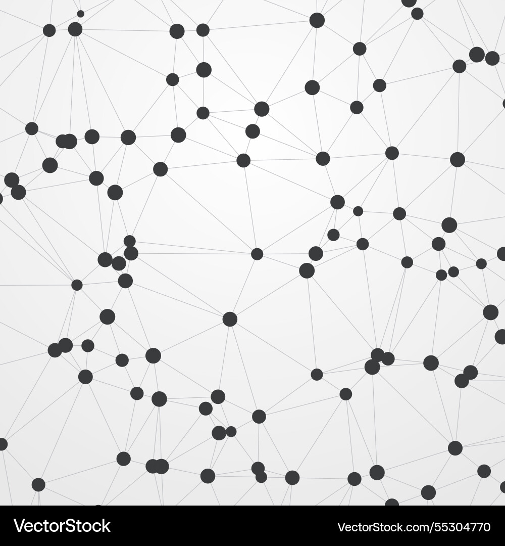 Connected Network Technology Pattern vector image