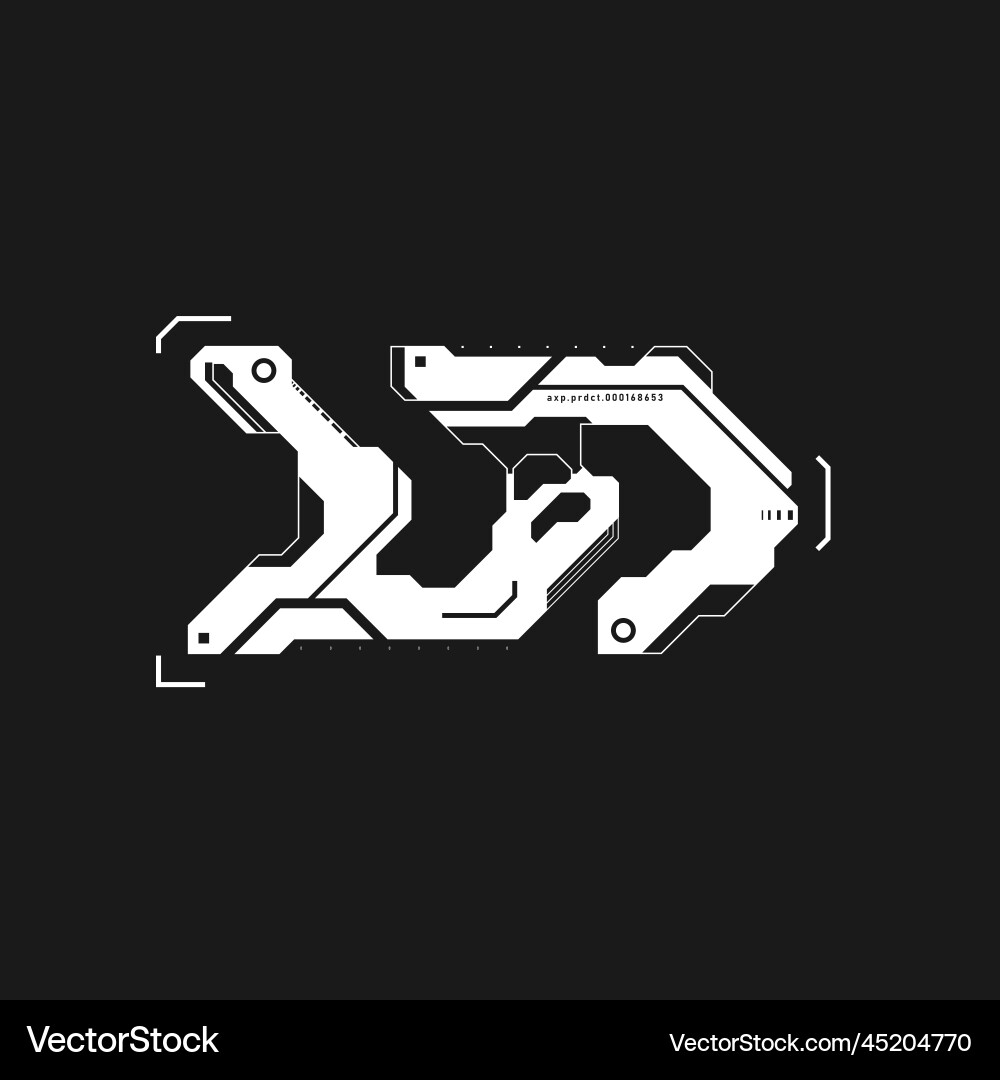Cyberpunk arrow interface element Cyberpunk arrow interface element vector image