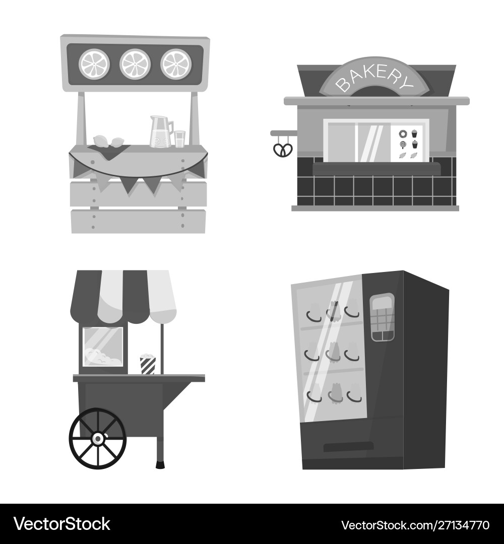 Design service and storefront symbol Design service and storefront symbol Vector Image