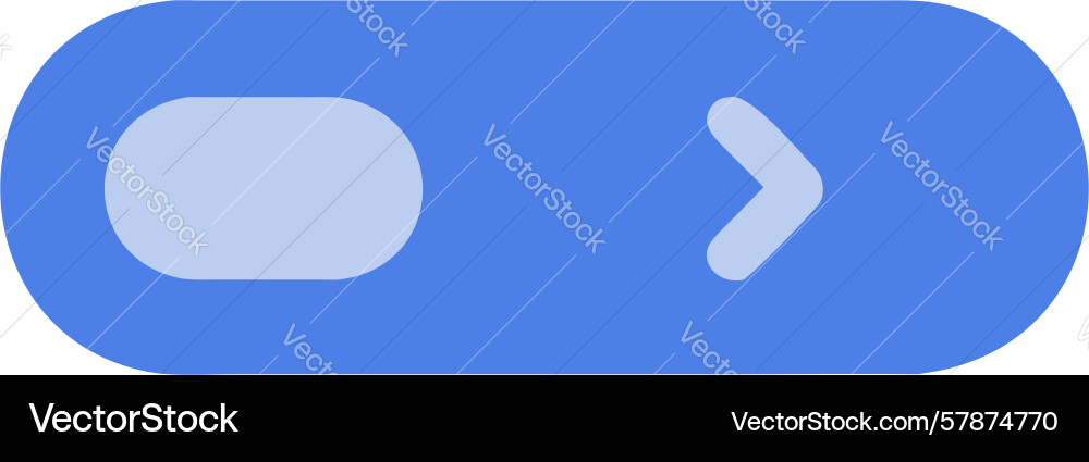 Horizontal slider with arrow for navigation vector image