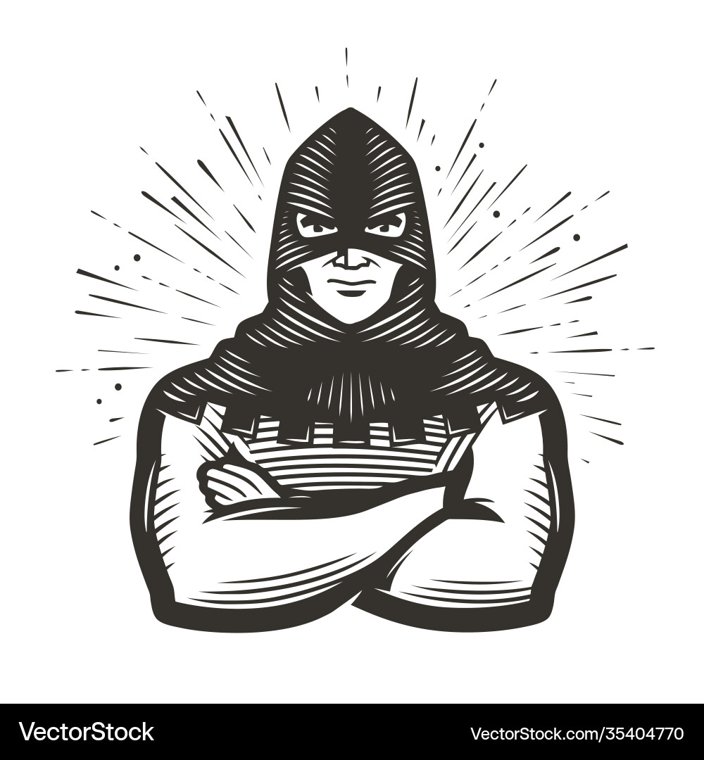 Masked Executioner Symbol Vector Image
