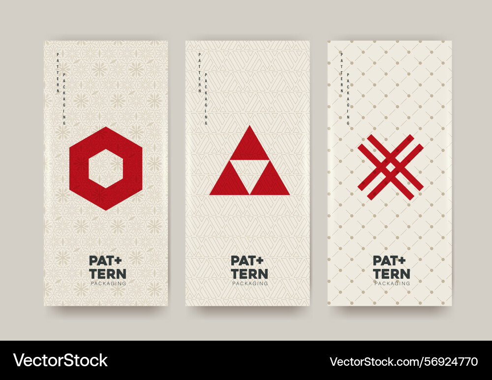Minimal geometric patterns with japanese Minimal geometric patterns with japanese Vector Image