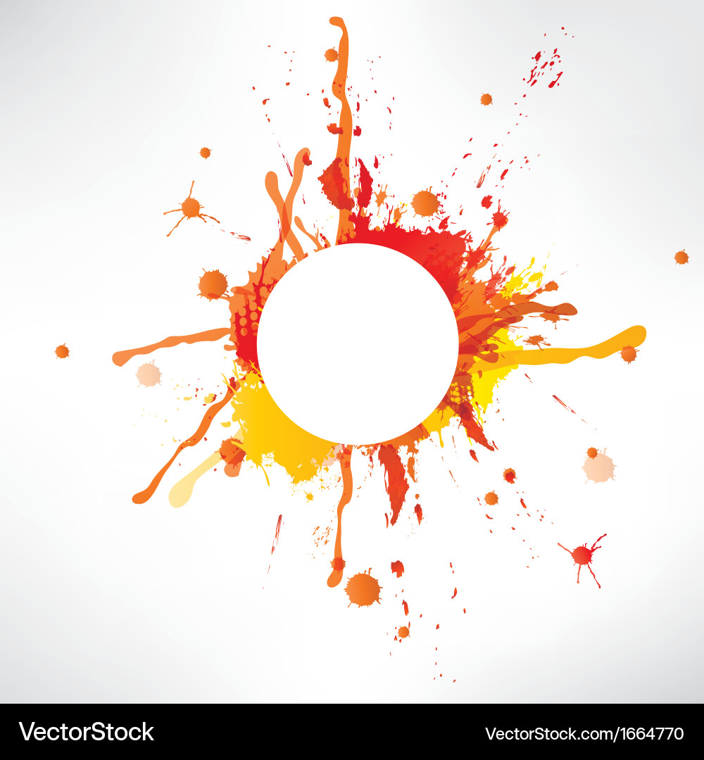 Splash on abstract background Royalty Free Vector Image