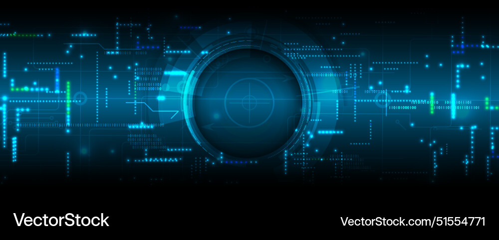 Abstract artificial intelligence cloud computing Vector Image