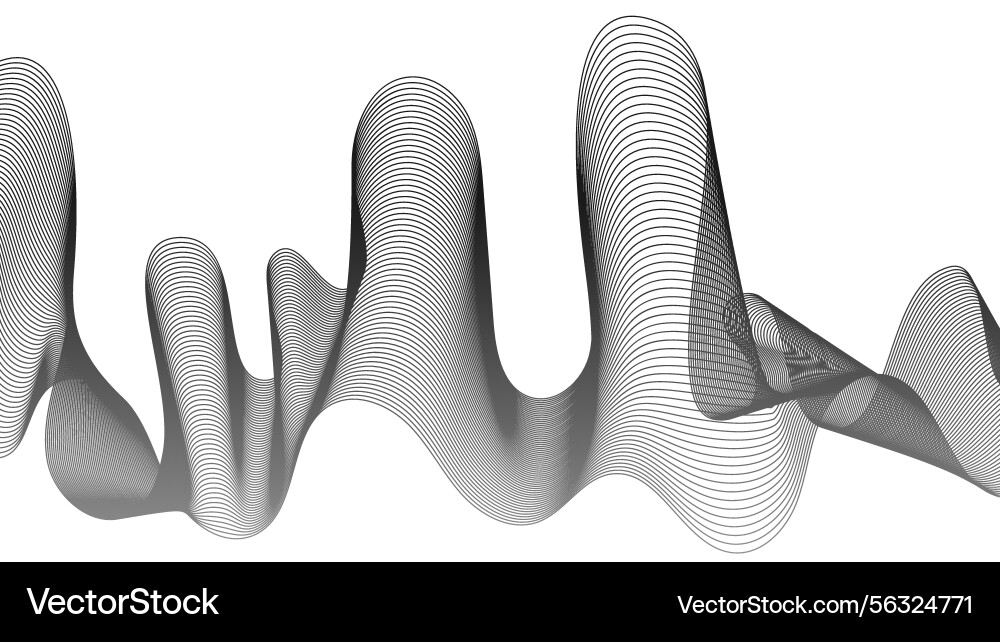 Abstract backdrop with grey wave gradient lines Abstract backdrop with grey wave gradient lines vector image