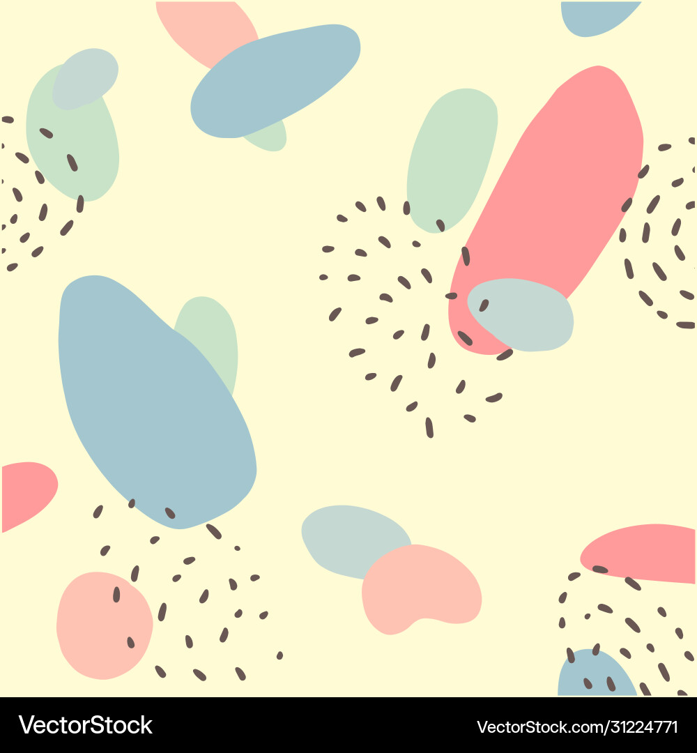 Abstract colorful background with dots and spots Vector Image