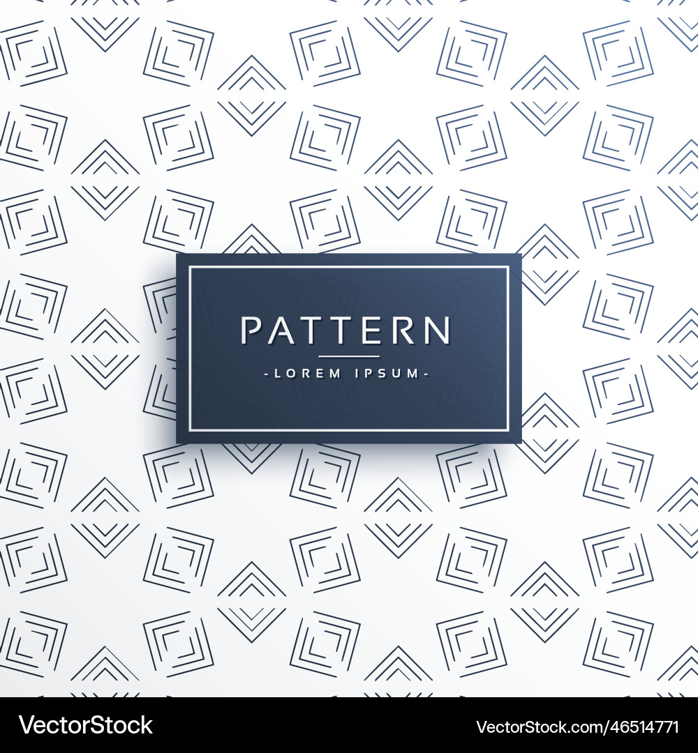 Abstract geometric line pattern background vector image
