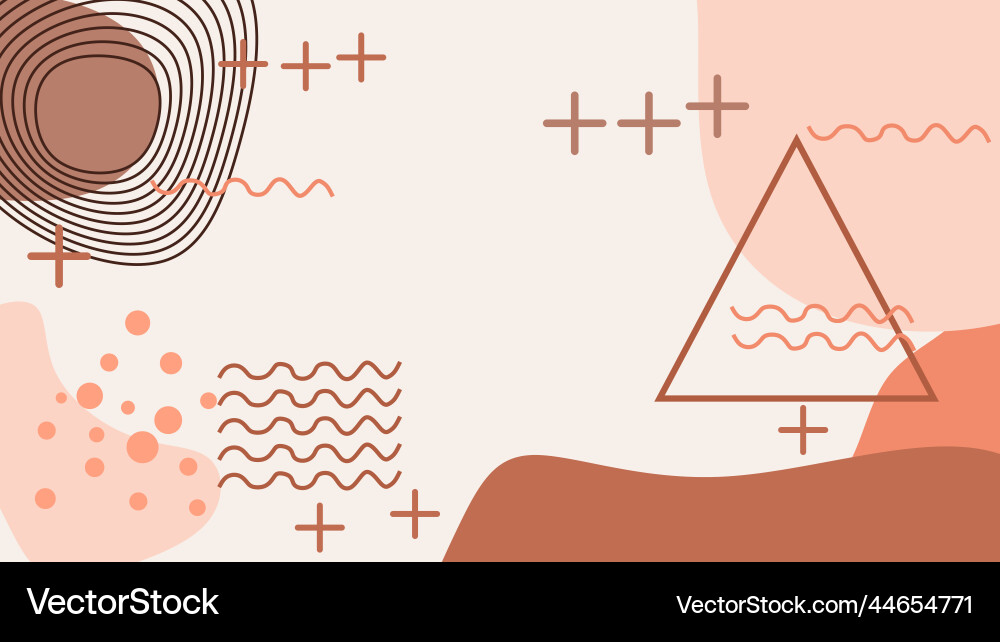 Abstract modern art background with simple Vector Image
