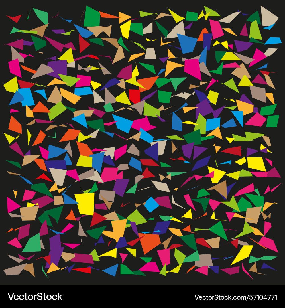 Color shard chaos triangular sharp mosaic broken Vector Image