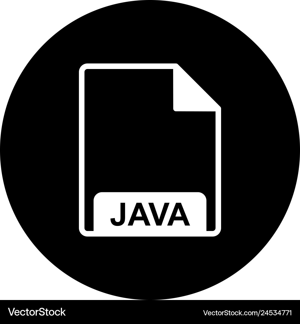 Java icon vector image