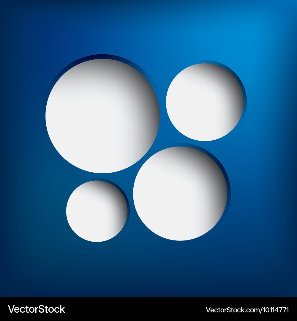 Modern circle can be used for workflow layout vector image