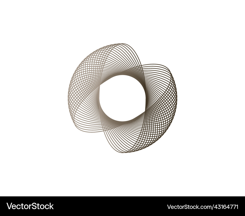 Spirograph abstract element on white background Spirograph abstract element on white background vector image