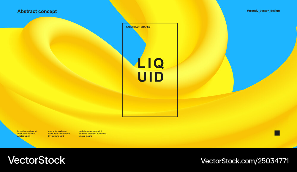 Trendy design template with fluid gradient shapes Trendy design template with fluid gradient shapes vector image