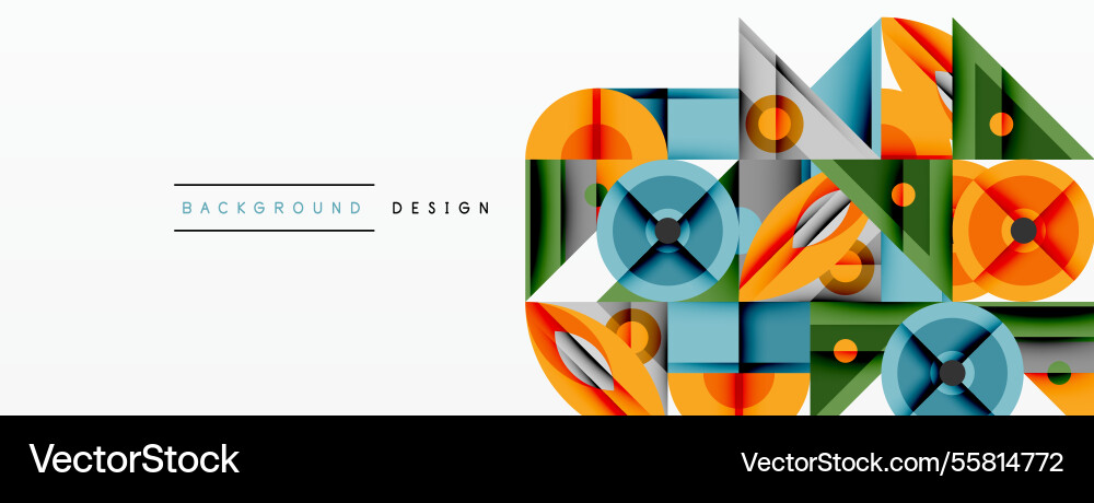 Geometric abstract composition with intersecting Geometric abstract composition with intersecting vector image