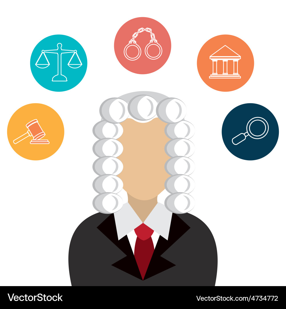 Law design vector image
