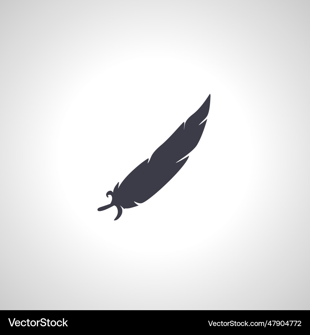 Nib icon feather Vector Image