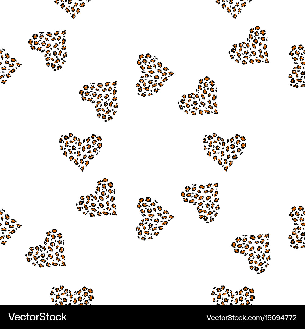 Seamless pattern background heart vector image