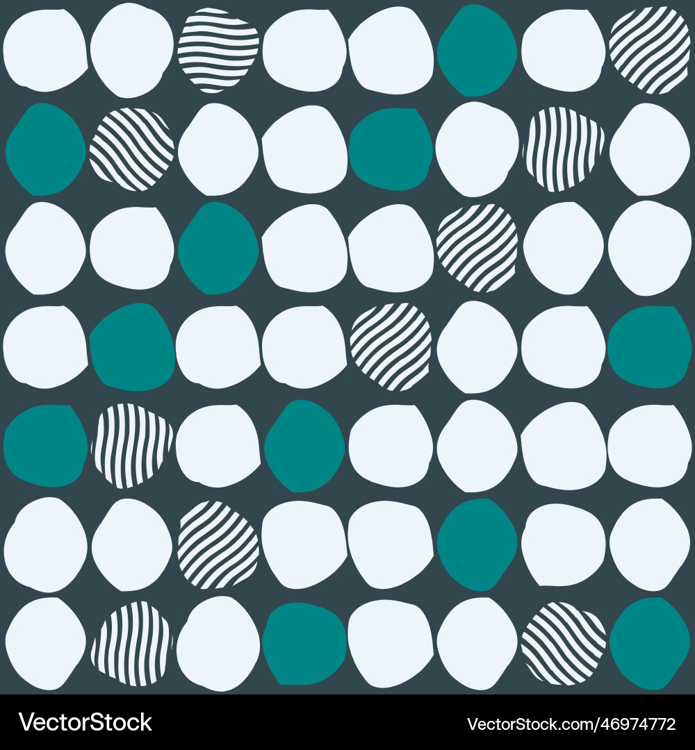 Seamless pattern with abstract shapes in blue Seamless pattern with abstract shapes in blue vector image
