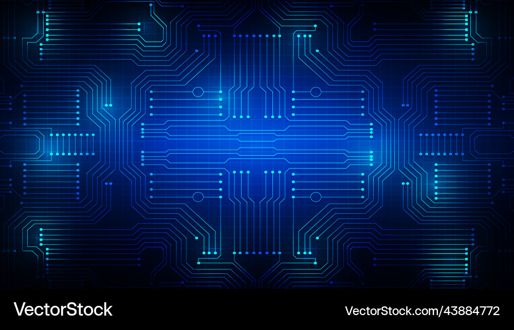 Technology background with hi-tech digital data vector image