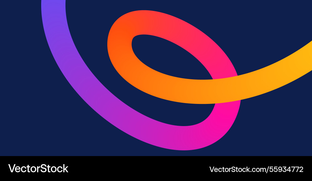 Template with colorful gradient squiggles shapes Vector Image