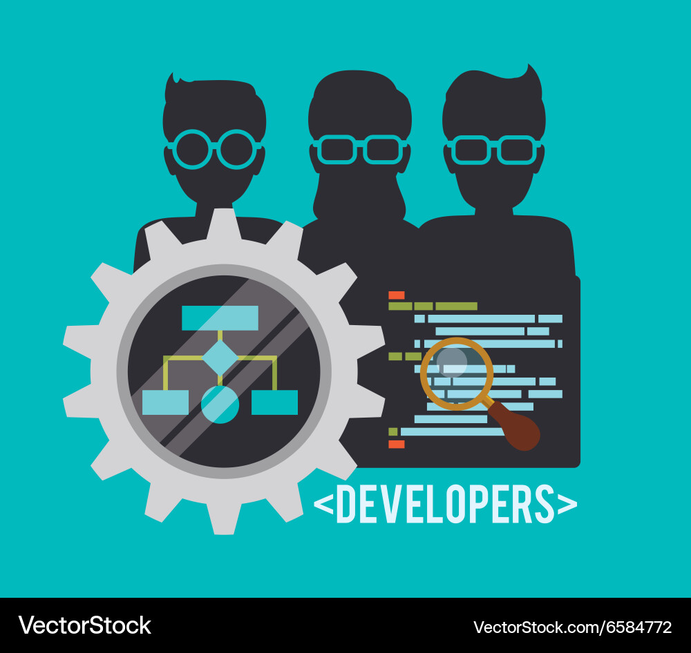 Web developer design vector image