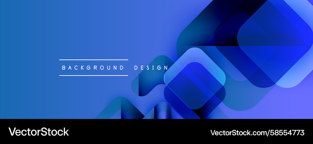 Abstract blue design features overlapping squares Abstract blue design features overlapping squares Vector Image