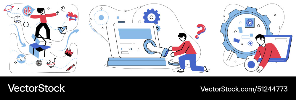 Brainstorming session vector image